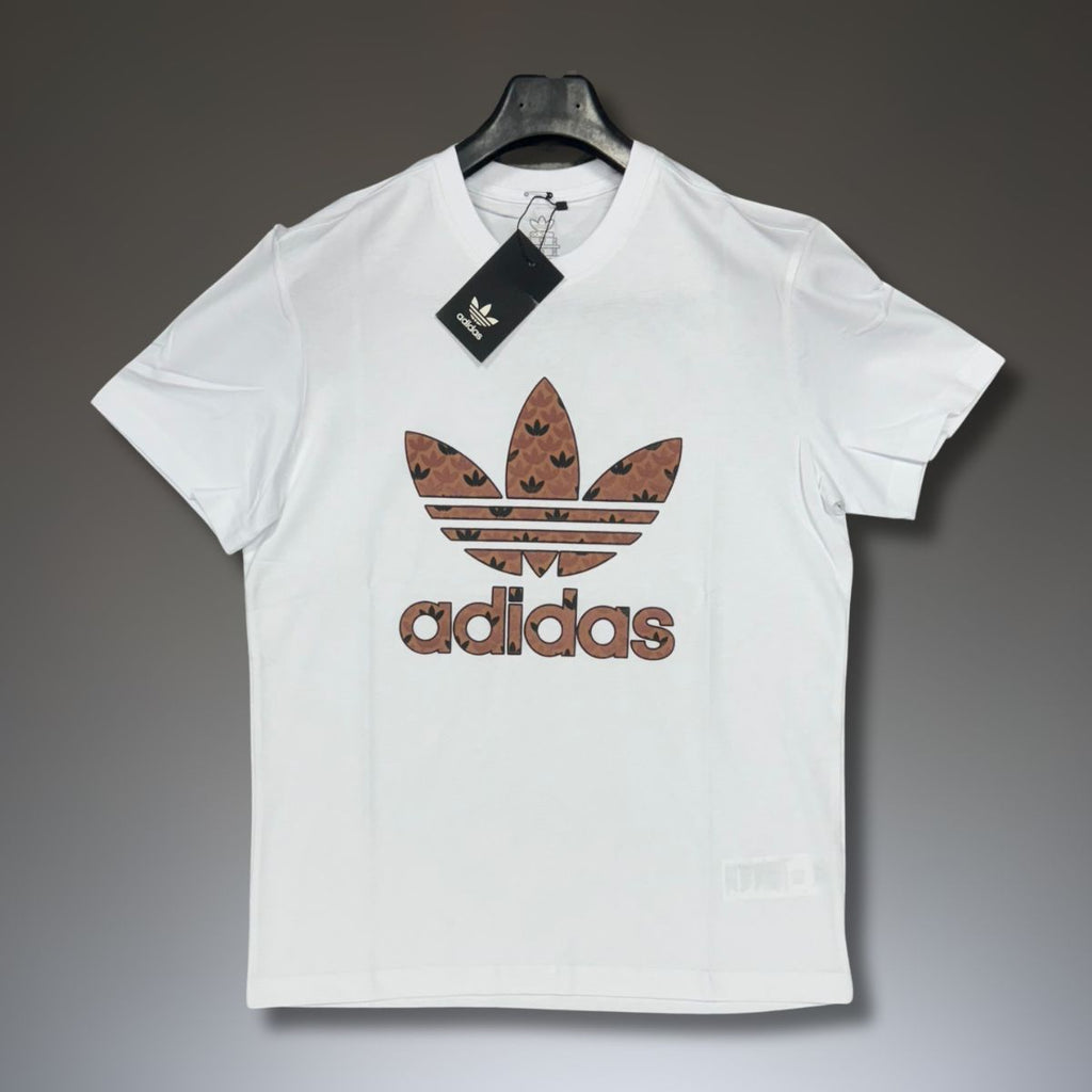 Pánské tričko Adidas, bílé, klasické logo. Prémiová kvalita