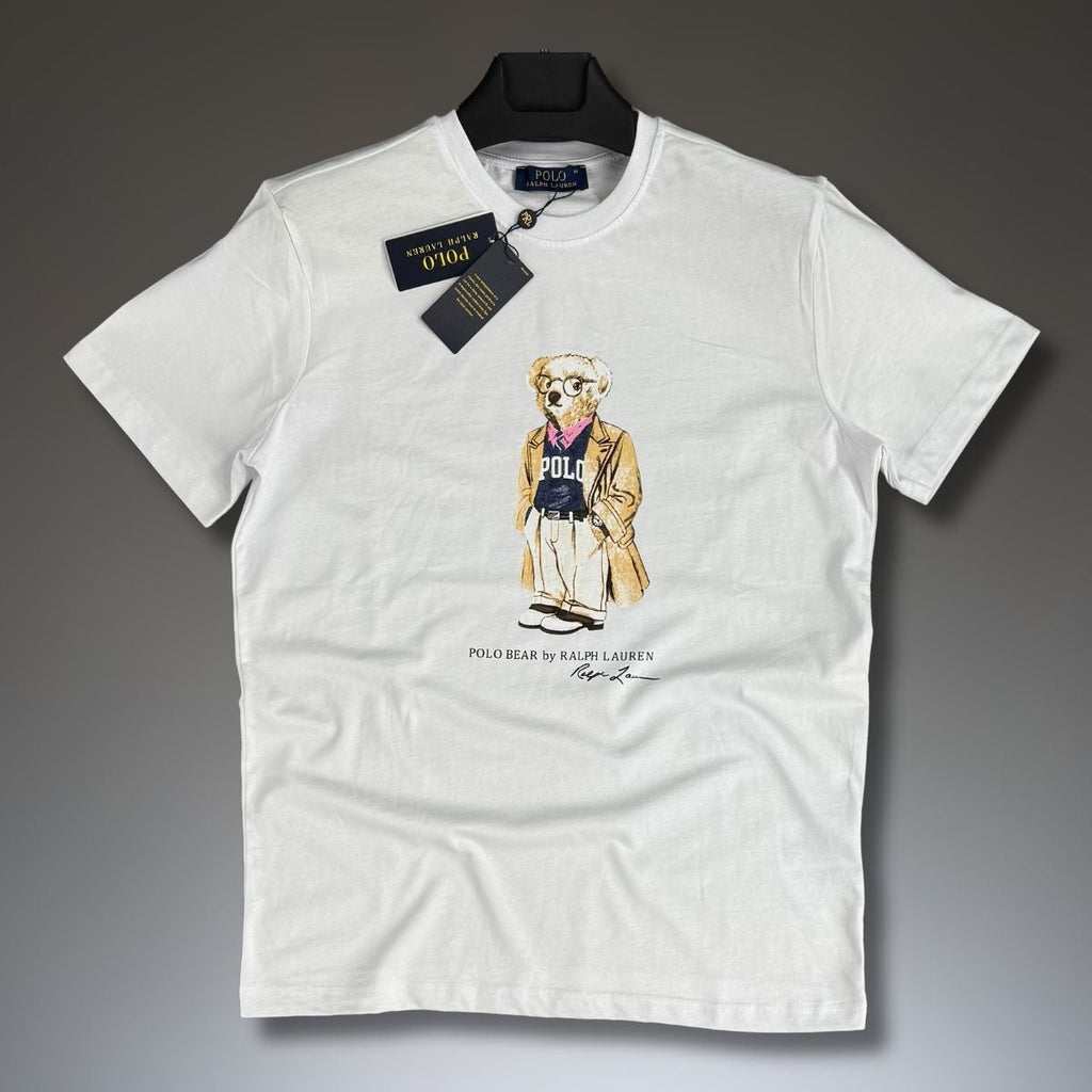 Ralph Lauren pánské tričko, college bear, bílé. Prémiová kvalita