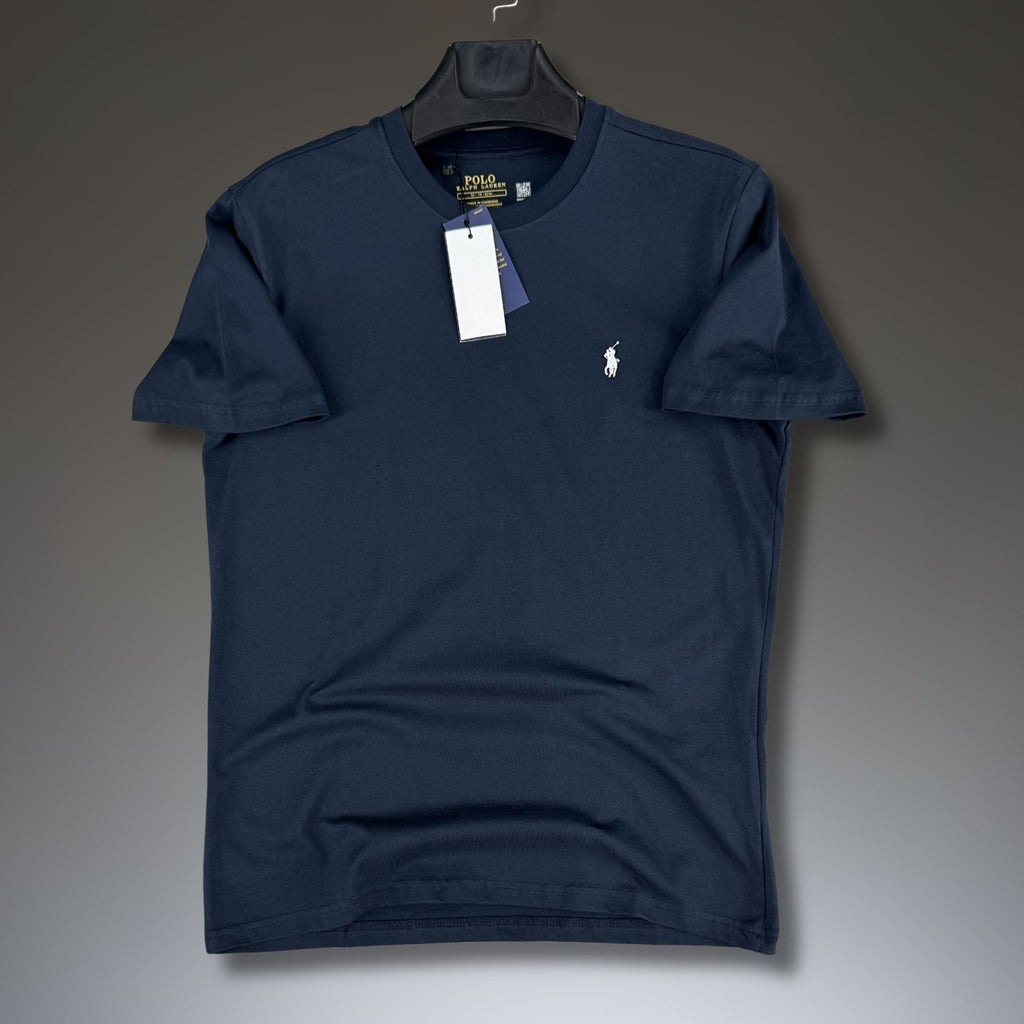 Pánské tmavě modré tričko Ralph Lauren, bílé logo. Prémiová kvalita