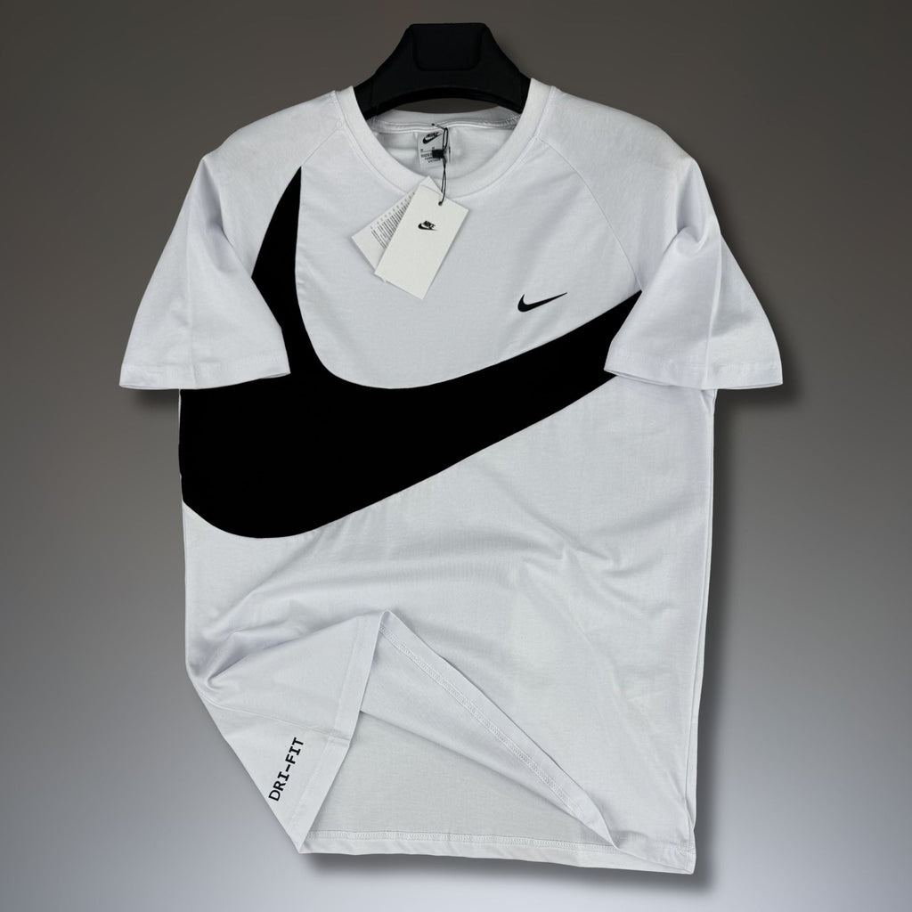 Pánské bílé tričko Nike, velké logo. Prémiová kvalita