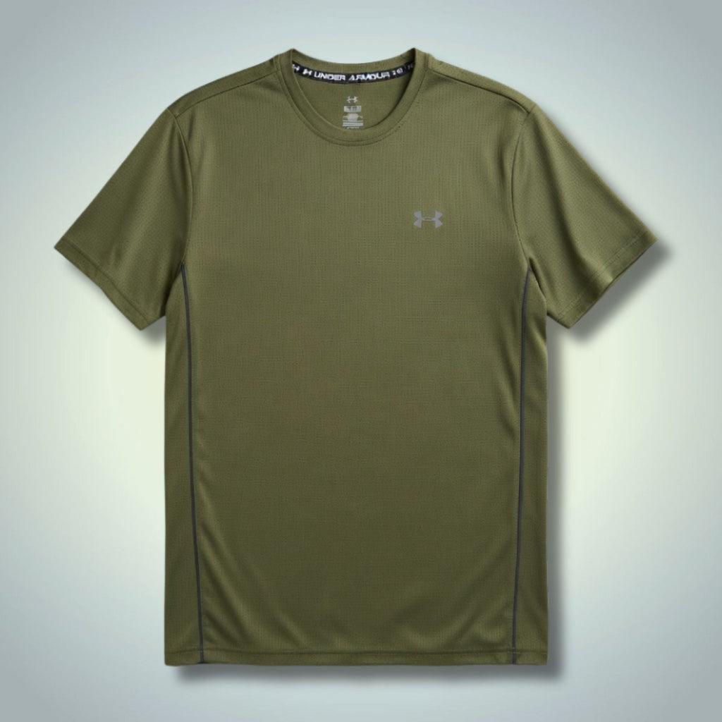 Pánské zelené tričko Under Armour, velké logo na zádech. Premium kvalita