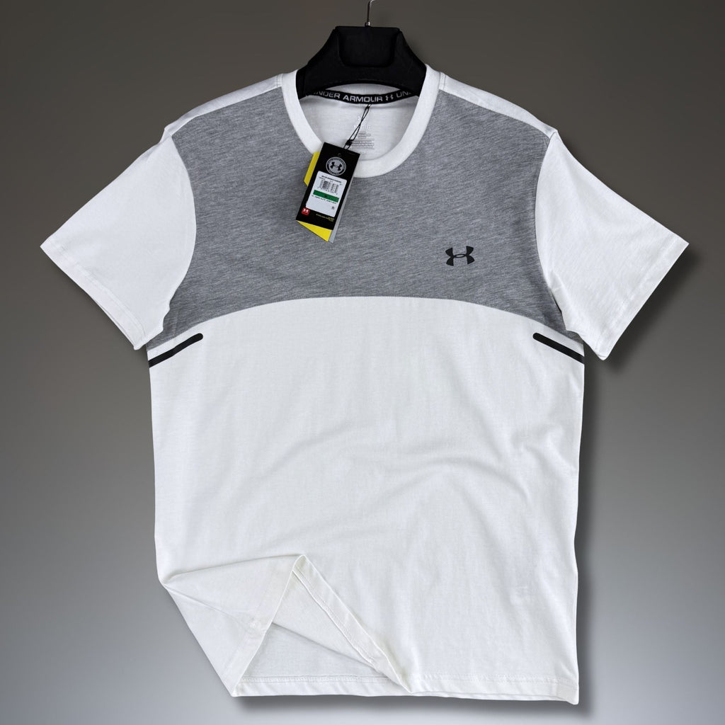 Pánské bílo-klasicky šedé tričko Under Armour. Premium kvalita