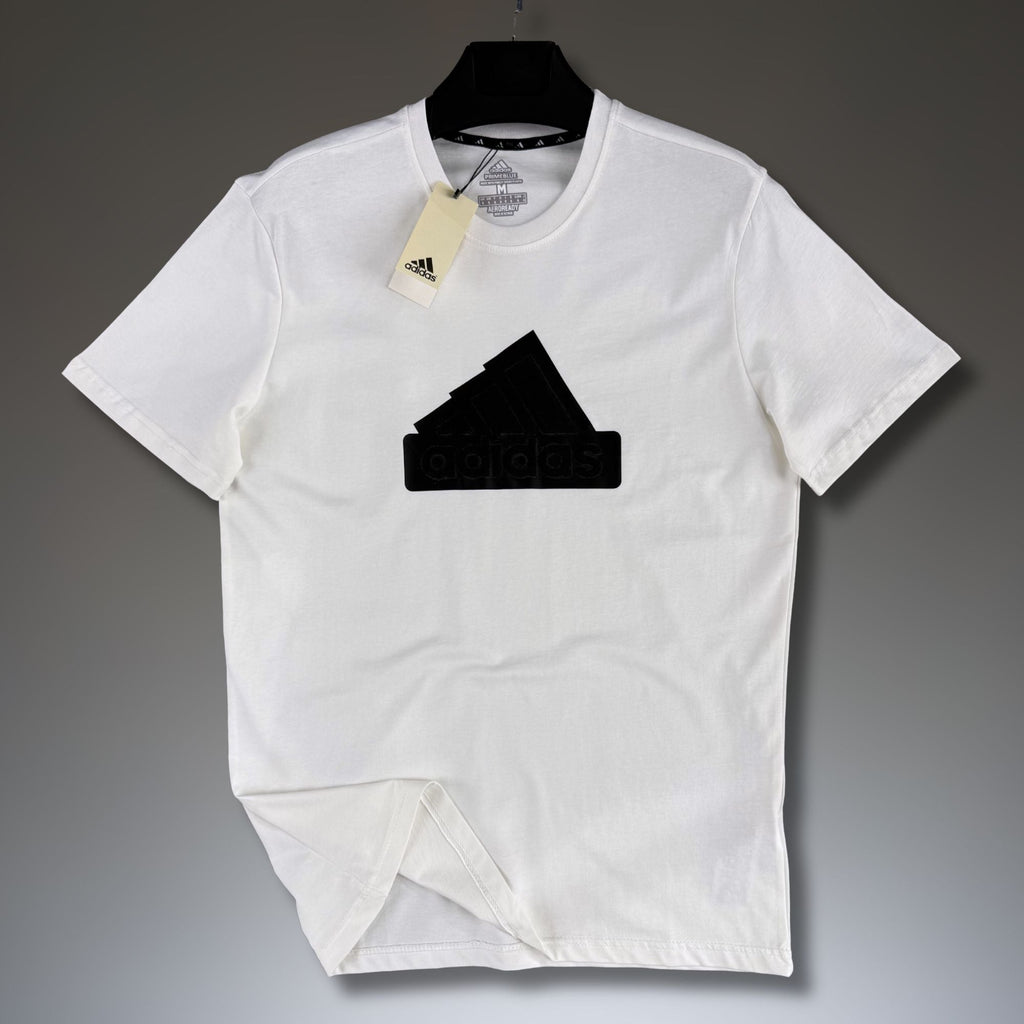 Pánské bílé tričko Adidas, velké logo. Premium kvalita