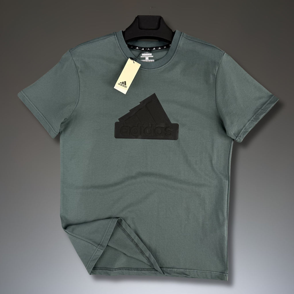 Pánské zahradní zelené tričko Adidas, velké logo. Premium kvalita