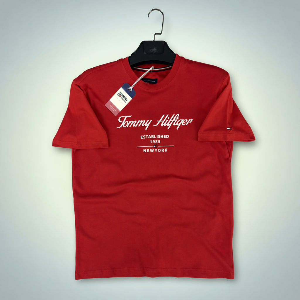 Tommy Hilfiger pánské tričko, Červená. Prémiová kvalita