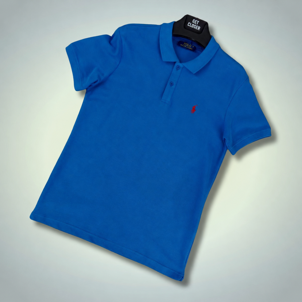 Ralph Lauren pánská polokošile, červené logo, modrá. Prémiová kvalita