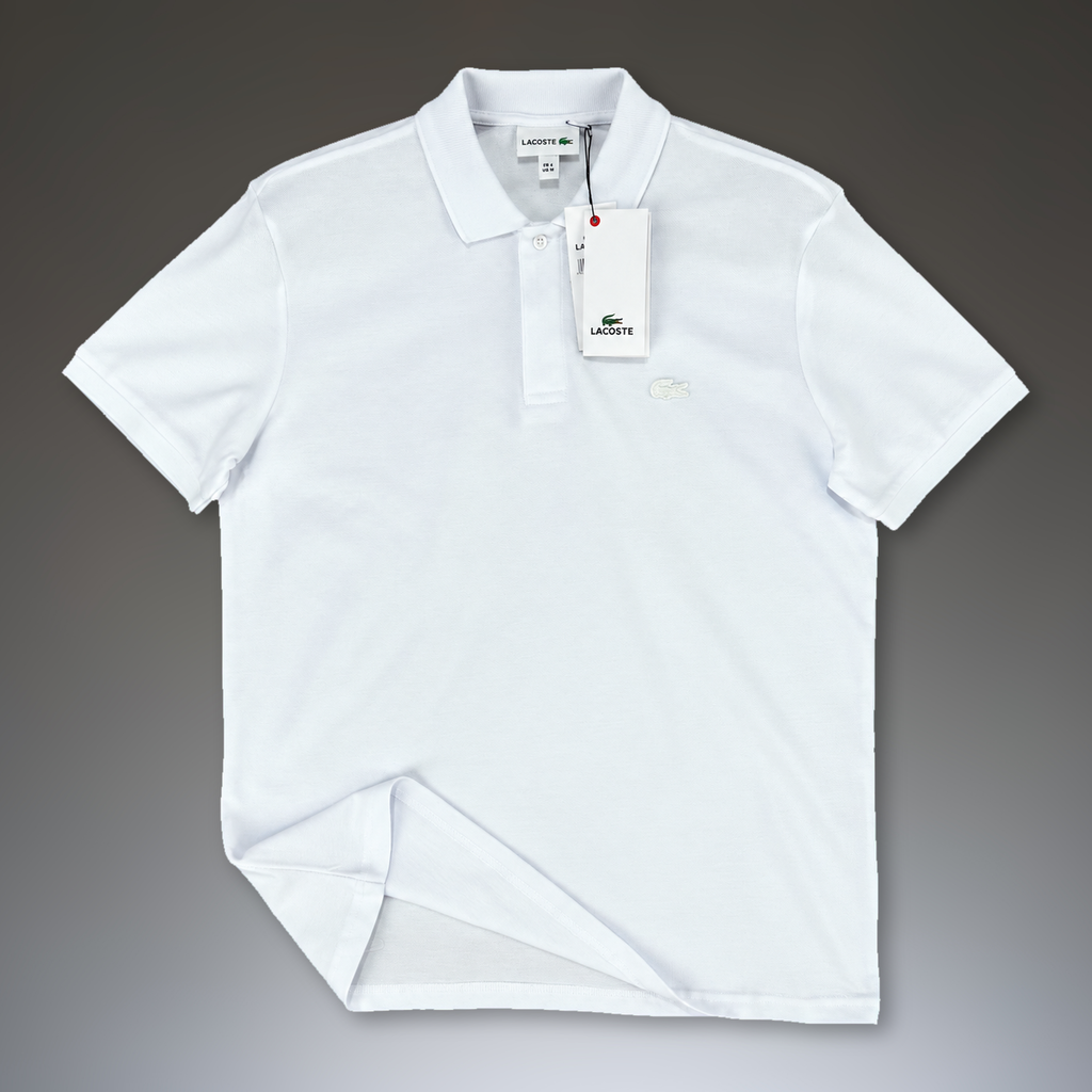 Lacoste pánská polokošile, logo v tónu, bílá. Prémiová kvalita