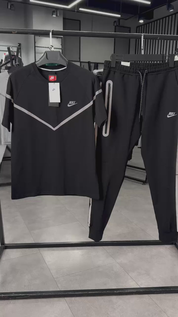 Pánská letní souprava Nike Reflective Tech Fleece, černá. Prémiová kvalita