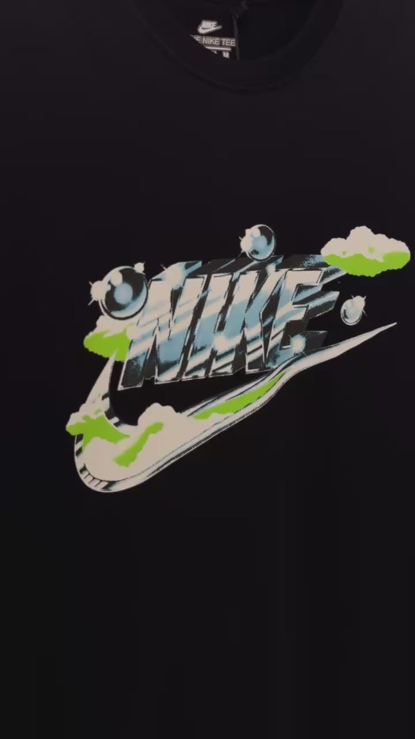 Pánské tričko Nike, chromované logo, světle modré. Prémiová kvalita