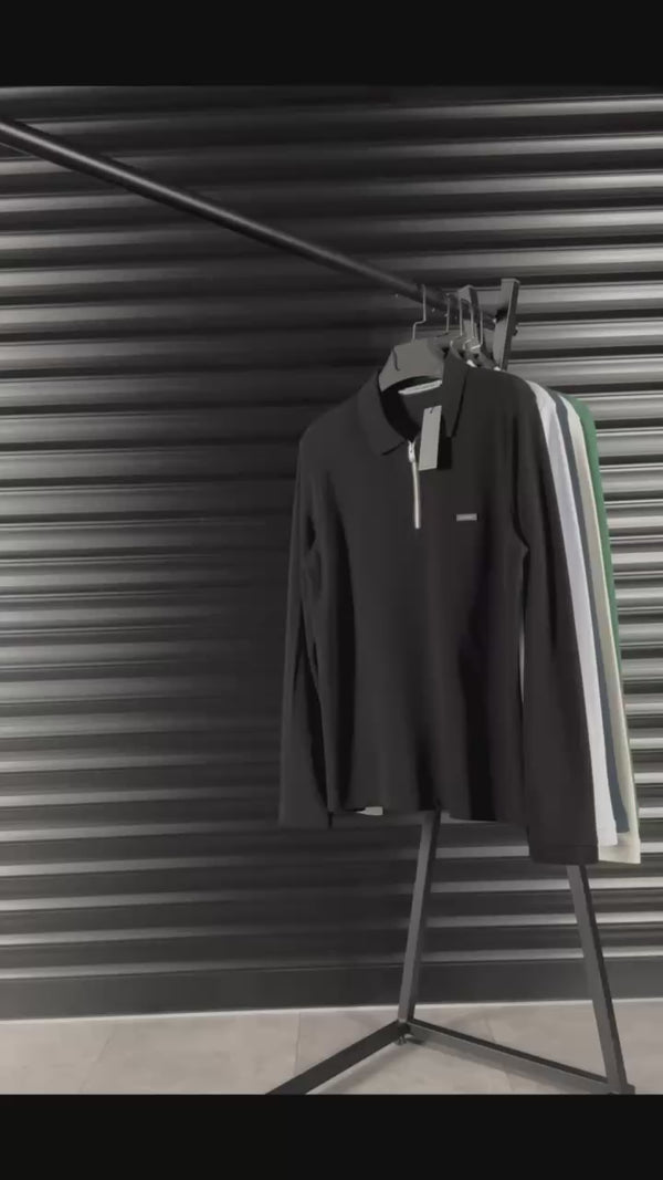 Calvin Klein pánské polotričko s dlouhým rukávem, černé. Prémiová kvalita