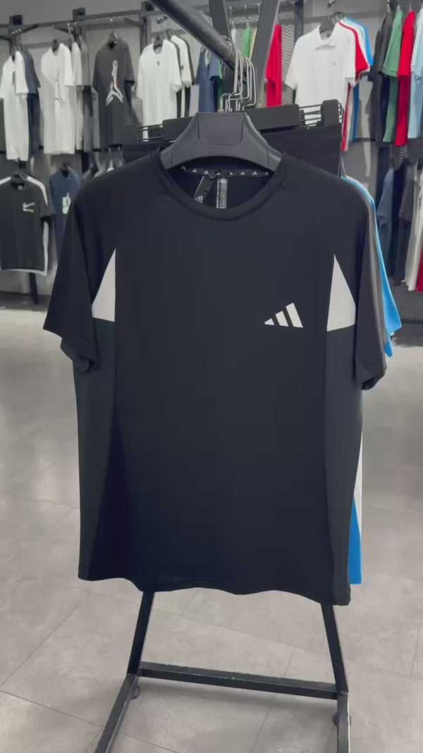Adidas pánská sportovní souprava s kraťasy, modrá - černá. Prémiová kvalita