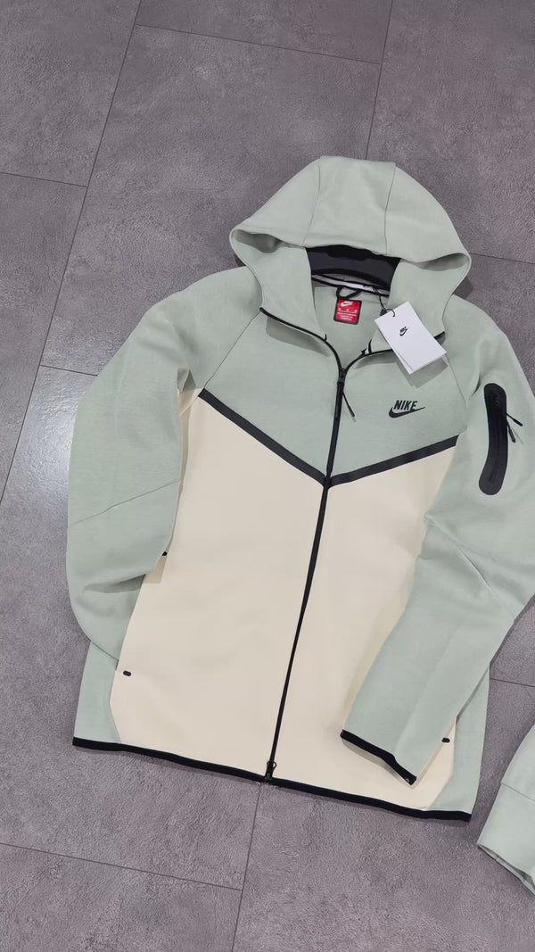 Nike Tech Fleece pánská souprava, bílo-mentolová, Model 2024, prémiová kvalita